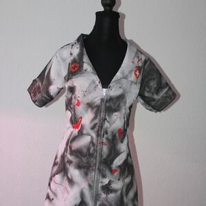 Bloody Zombie Nurse Dress Costume